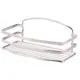 Полка в ванную TEKNO-TEL BK084SSM прямая 25x13см цвет матовый хром