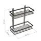 Полка для ванной TEKNO-TEL ES067G прямая 25x46см цвет золотистый