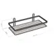 Полка для ванной TEKNO-TEL ES081B прямая 25x6см цвет хром