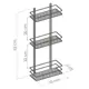 Полка для ванной TEKNO-TEL LM006 прямая 25x62см цвет хром