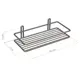 Полка для ванной TEKNO-TEL LM004 прямая 25x7см цвет хром