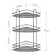 Полка для ванной TEKNO-TEL BK003 угловая 24x47см цвет хром