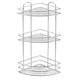 Полка для ванной TEKNO-TEL BK023SSM угловая 20x46см цвет матовый