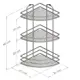 Полка для ванной TEKNO-TEL BK023B угловая 20x46см цвет матовый