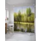 Штора для ванной JoyArty "Старица" из сатена, 180x200 см с крючками