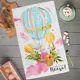 Полотенце Пасхальное Доляна «Воздушный шар» 35x60 см