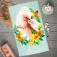 Полотенце Пасхальное Доляна «С праздником» 35x60 см