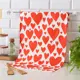 Полотенце Этель Red hearts 40x73 см саржа