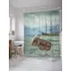 Шторка для ванной комнаты JoyArty sc_32504 200x180см цвет синий