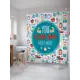 Шторка для ванной комнаты JoyArty sc_36902 200x180см цвет синий