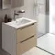 Умывальник Sanita Luxe Quadro QDR60SLWB01 60см
