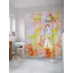 Шторка для ванной комнаты JoyArty sc_19882 200x180см цвет жёлтый золотой