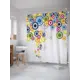 Шторка для ванной комнаты JoyArty sc_21765 200x180см цвет красный