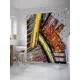 Шторка для ванной комнаты JoyArty sc_32500 200x180см цвет жёлтый золотой