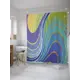 Шторка для ванной комнаты JoyArty sc_31341 200x180см цвет жёлтый золотой