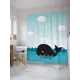 Шторка для ванной комнаты JoyArty sc_23170 200x180см цвет белый