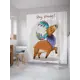 Шторка для ванной комнаты JoyArty sc_23362 200x180см цвет жёлтый золотой
