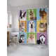 Шторка для ванной комнаты JoyArty sc_32094 200x180см цвет синий