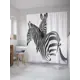 Шторка для ванной комнаты JoyArty sc_33031 200x180см цвет серый серебристый