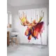 Шторка для ванной комнаты JoyArty sc_22289 200x180см цвет жёлтый золотой
