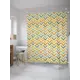 Шторка для ванной комнаты JoyArty sc_31774 200x180см цвет жёлтый золотой
