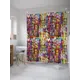 Шторка для ванной комнаты JoyArty sc_27679 200x180см цвет жёлтый золотой