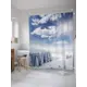 Шторка для ванной комнаты JoyArty sc_28159 200x180см цвет синий