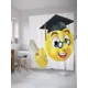 Шторка для ванной комнаты JoyArty sc_36248 200x180см цвет жёлтый золотой