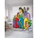 Шторка для ванной комнаты JoyArty sc_37600 200x180см цвет зеленый