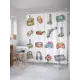 Шторка для ванной комнаты JoyArty sc_23511 200x180см цвет синий