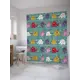 Шторка для ванной комнаты JoyArty sc_36193 200x180см цвет красный