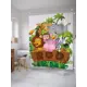 Шторка для ванной комнаты JoyArty sc_37596 200x180см цвет зеленый