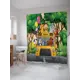 Шторка для ванной комнаты JoyArty sc_37593 200x180см цвет зеленый