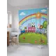 Шторка для ванной комнаты JoyArty sc_37578 200x180см цвет красный
