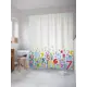 Шторка для ванной комнаты JoyArty sc_37781 200x180см цвет красный