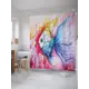 Шторка для ванной комнаты JoyArty sc_20571 200x180см цвет красный