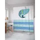 Шторка для ванной комнаты JoyArty sc_23203 200x180см цвет синий