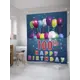 Шторка для ванной комнаты JoyArty sc_33310 200x180см цвет синий