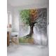 Шторка для ванной комнаты JoyArty sc_6531 200x180см цвет зеленый