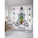 Шторка для ванной комнаты JoyArty sc_37542 200x180см цвет зеленый