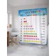 Шторка для ванной комнаты JoyArty sc_7365 200x180см цвет белый