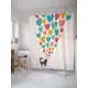 Шторка для ванной комнаты JoyArty sc_9636 200x180см цвет синий