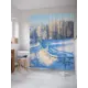 Шторка для ванной комнаты JoyArty sc_21653 200x180см цвет синий