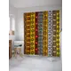 Шторка для ванной комнаты JoyArty sc_29518 200x180см цвет жёлтый золотой