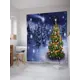 Шторка для ванной комнаты JoyArty sc_21448 200x180см цвет зеленый