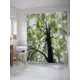 Шторка для ванной комнаты JoyArty sc_32314 200x180см цвет зеленый