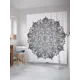 Шторка для ванной комнаты JoyArty sc_21198 200x180см цвет серый серебристый
