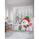 Шторка для ванной комнаты JoyArty sc_5718 200x180см цвет белый