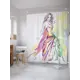 Шторка для ванной комнаты JoyArty sc_21027 200x180см цвет жёлтый золотой
