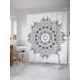 Шторка для ванной комнаты JoyArty sc_21233 200x180см цвет серый серебристый
